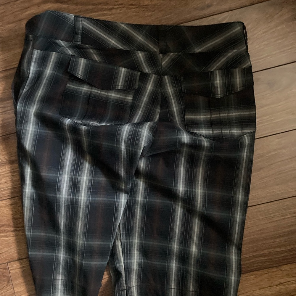 Titanium Black and Gray Plaid Pants